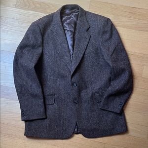 Harris Tweed Scottish Wool Herringbone Blazer